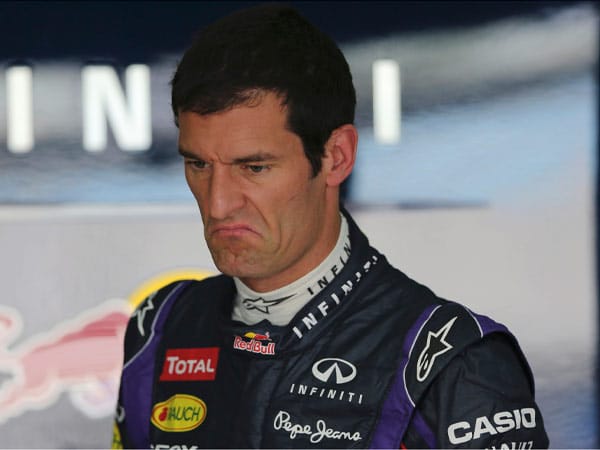 Mark Webbers Laune scheint in Bahrain nicht sonderlich gut zu sein.
