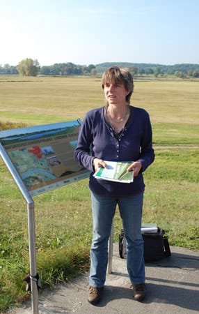 Birgit Fehlinks in der Prignitz: Biologin mit Herz für die Landschaft am Elbdeich.