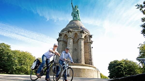 Hermannsdenkmal in Detmold: Start der Römer-Lippe-Route.