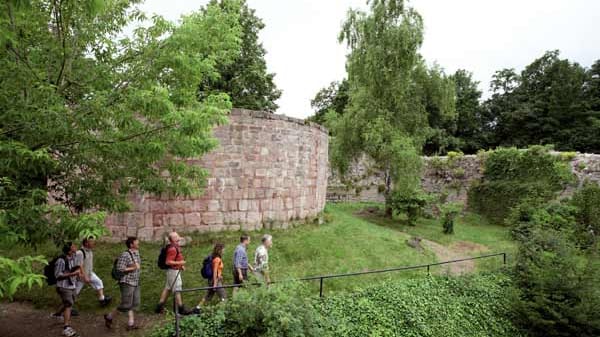 Wandern auf dem Kyffhäuserweg.