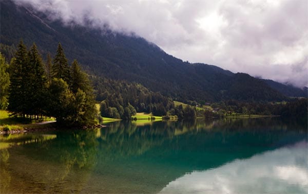 Wilder Kaiser in Tirol: Hintersteiner See.
