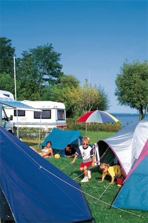 Plauer See: Campingplatz.