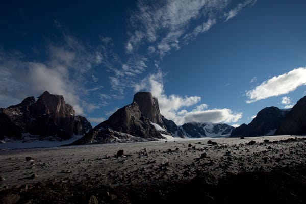 Mount Asgard auf Baffin Island.
