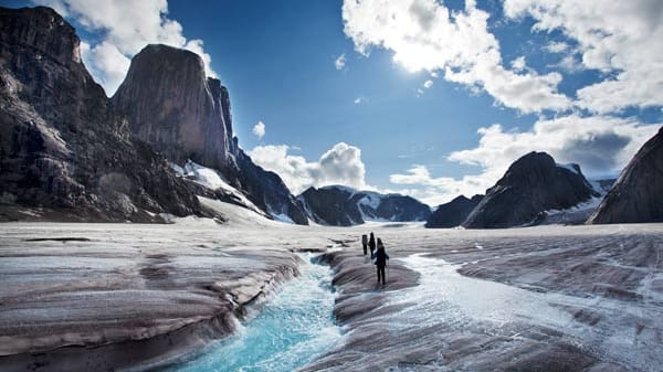 Weg zum Mount Asgard auf Baffin Island.