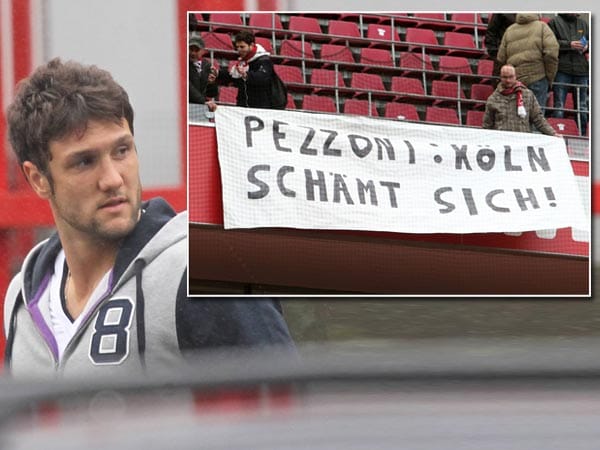 Zu Beginn der Saison zeigt sich der Fußball gleich von seiner hässlichsten Seite: Unbekannte lauern dem damaligen Kölner Profi Kevin Pezzoni vor seinem Haus auf und bedrohen ihn. Der heute 24-Jährige kündigt daraufhin beim FC. Immerhin: Viele Fans zeigen Solidarität als Pezzoni mit seinem neuen Verein FC Erzgebirge Aue aufläuft. Zu Beginn der Saison zeigt sich der Fußball gleich von seiner hässlichsten Seite: Unbekannte lauern dem damaligen Kölner Profi Kevin Pezzoni vor seinem Haus auf und bedrohen ihn. Der heute 24-Jährige kündigt daraufhin beim FC. Immerhin: Viele Fans zeigen Solidarität als Pezzoni mit seinem neuen Verein FC Erzgebirge Aue aufläuft.