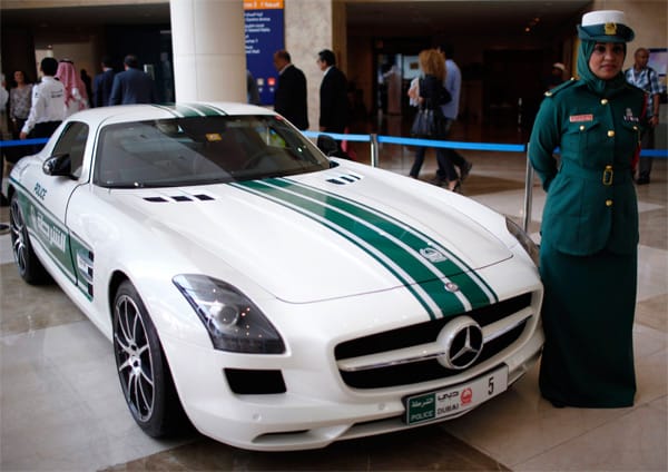 Ebenfalls im Staatsdienst: Mercedes SLS AMG