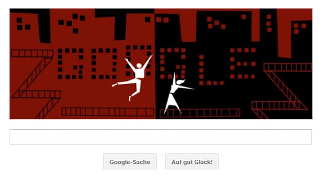 Das Google Doodle für Saul Bass ist animiert.