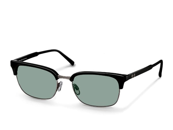 Der Retro-Look hinterlässt auch bei den aktuellen Sonnenbrillen von Baldessarini (um 200 Euro) seine Spuren. Der spannende Materialmix aus Azetat und Metall versprüht einen Hauch Vintage. Die Kombiniert mit eckigen Gläsern macht diese Brille ideal für runde Gesichter.
