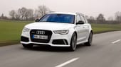 Der Audi verfügt über Kraft im Überfluss, die auf öffentlichen Straßen kaum oder nur selten abgerufen werden kann.