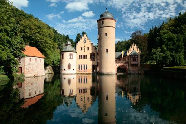 Wasserschloss Mespelbrunn in Spessart.