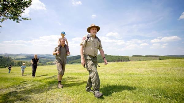 Wandergruppe in der Region Sauerland-Wanderdörfer.