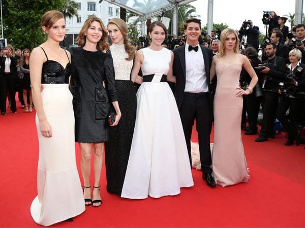 Emma Watson, Regisseurin Sofia Coppola, Taissa Farmiga, Katie Chang, Israel Broussard und Claire Julien