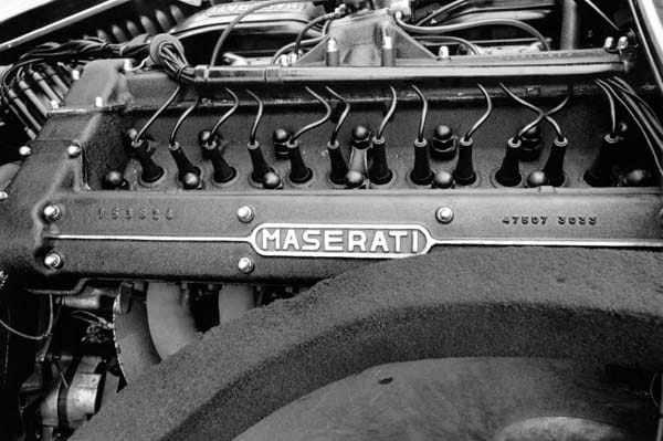 Der Motor des Maserati Mistral: ein Reihensechszylinder mit 3,5 bis vier Litern Hubraum.