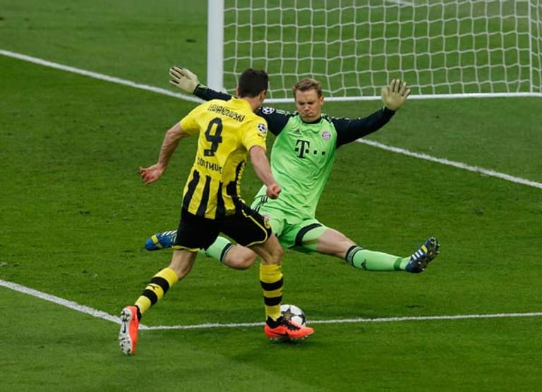 Doch auch Bayerns Manuel Neuer vereitelt ein paar "Hundertprozenter".