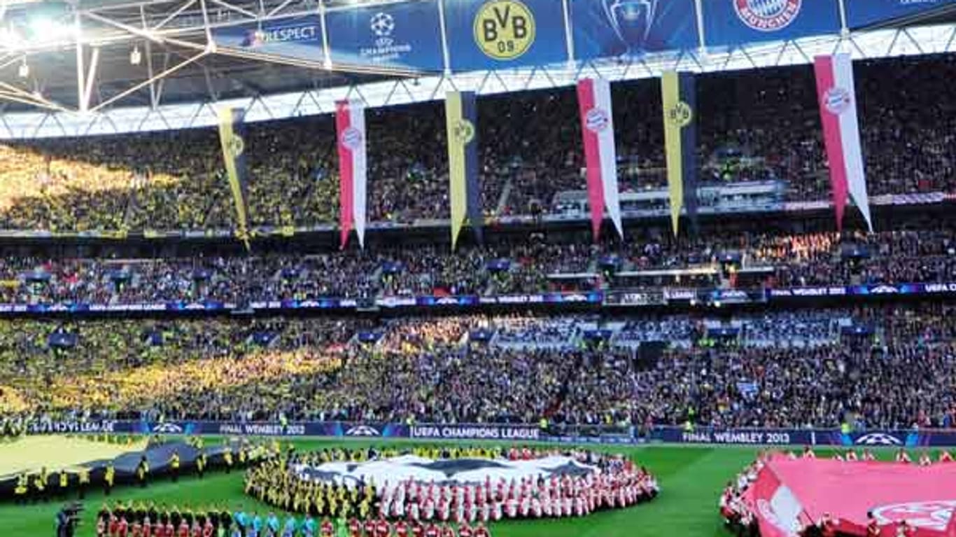 Es ist angerichtet: Das Champions-League-Finale 2013 zwischen Borussia Dortmund und dem FC Bayern München findet im legendären Wembley Stadium in London statt.