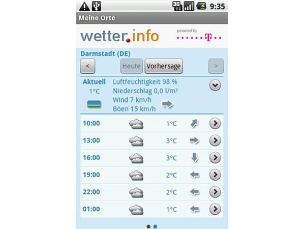 Wetter.info App im Test
