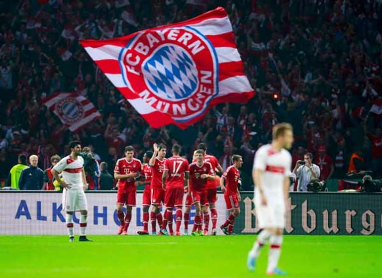 Freude bei den Bayern: Gomez trifft für den Rekordmeister in der 61. Minute zum 3:0.