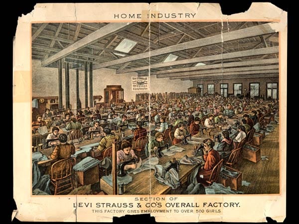 Von Beginn an war die Levi’s ein voller Erfolg und man beschäftigte mehrere hundert Angestellte in den Fabriken.