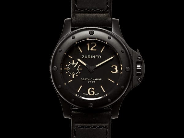 Die Zuriner Depth-Charge ZV-01 V12. Zuriner ist eine junge Firma aus Hongkong, sie wurde gegründet vom kanadischen Uhren-Fan Dave Simmons.