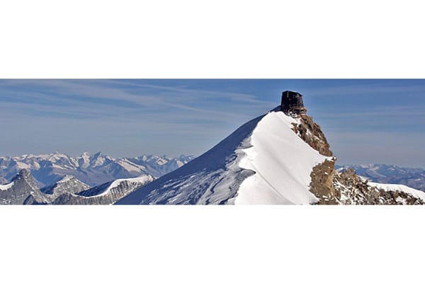 Regina Margherita Hütte im im Monte Rosa Massiv (Piemont).