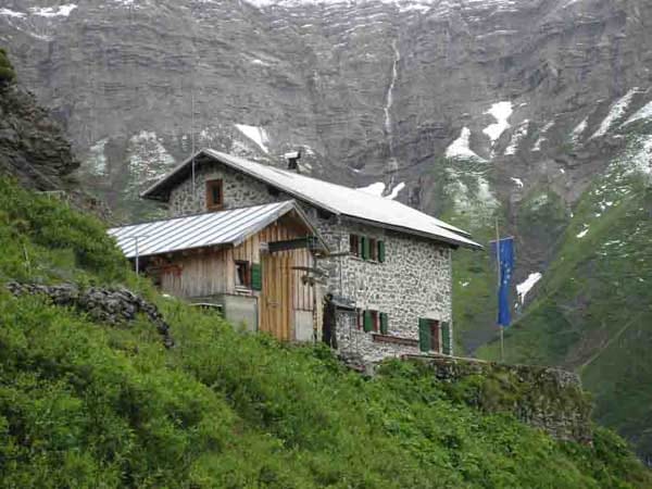 Frederick-Simms-Hütte in den Lechtaler Alpen.