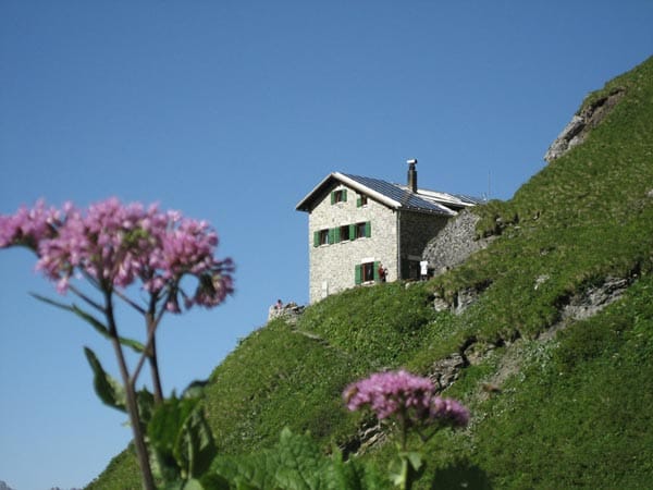Frederick-Simms-Hütte in den Lechtaler Alpen.