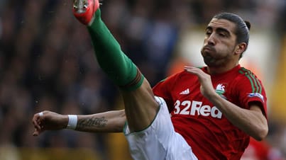 Er ist die nächste Überraschung: Chico Flores (Swansea City) gehört mit einer Passgenauigkeit von 89 Prozent zu Europas besten Abwehrspielern.
