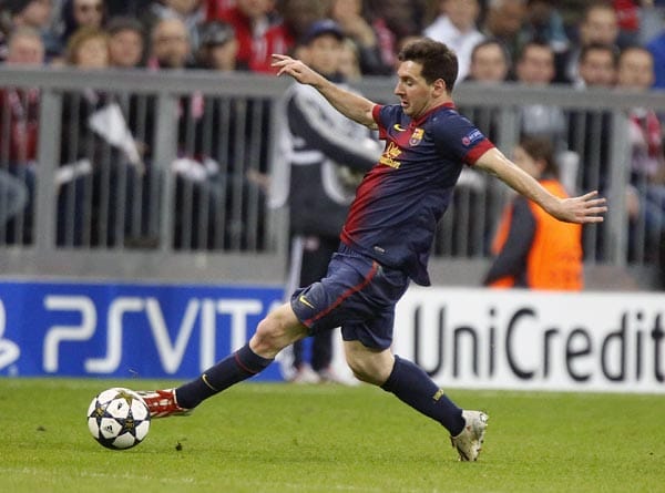 Eine Verletzung bremste Lionel Messi (FC Barcelona) im Saisonfinale aus. Trotzdem führt mal wieder kein Weg an La Pulga vorbei: Mit 46 Treffern in der Primera Division ist er zum dritten Mal Europas Top-Torjäger.