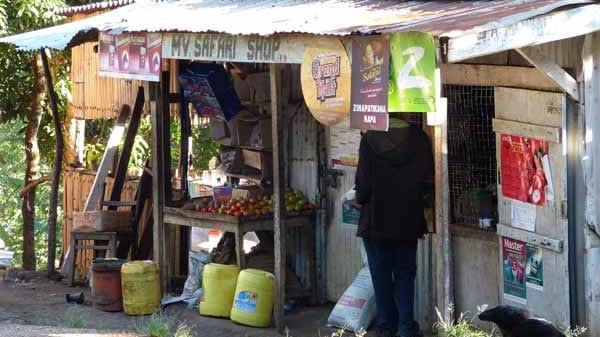 "Safari Shop" in Marangu, Tansania.