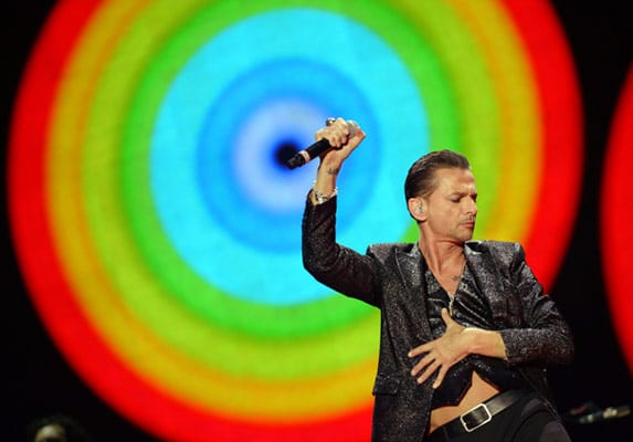 Depeche-Mode-Sänger Dave Gahan am 9. Juni beim Konzert in Berlin.