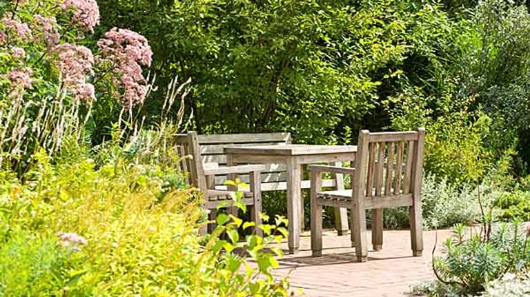 Sitzplätze im Garten