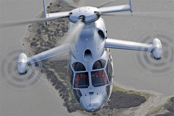 Der Eurokopter X3 ist allerdings kein normaler Hubschrauber, sondern ein Hybridmodell.