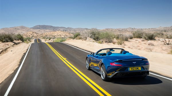 der neue Vanquish Volante 2013 besticht durch formvollendete Kurven mit mächtig PS unter der Haube des Zwölfzylinder-Autos