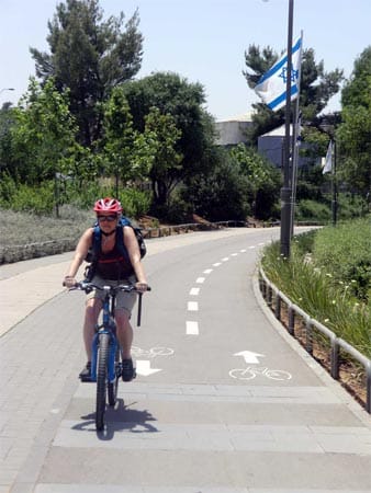 Radurlaub in Israel: City-Radweg Jerusalem.