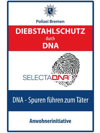 Künstliche DNA: Schild zur Vorbeugung