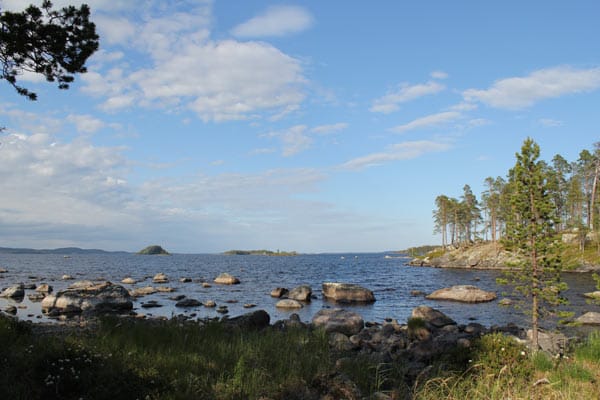 Angeln in Lappland: der See Inarijärvi.