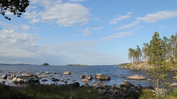 Angeln in Lappland: der See Inarijärvi.
