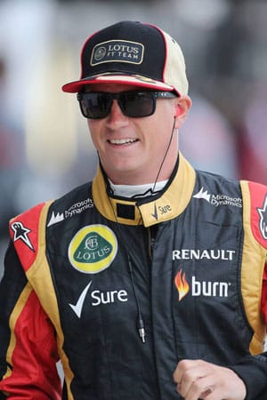 Vor dem Qualifying hat Kimi Räikkönen noch gut lachen. Ob er sich über Startplatz neun auch freut, ist fraglich.