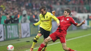 Umkämpftes Duell: Mario Götze und Thomas Müller liegen mit 45 Millionen Euro Marktwert an der Spitze der Rangliste. In der kommenden Saison tragen beide das Bayern-Trikot.