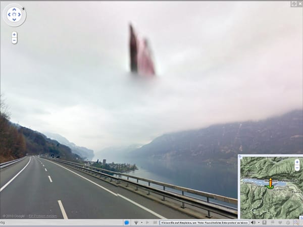 Kamera-Fehler am Walensee in der Schweiz