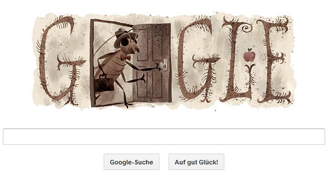 Google Doodle für Franz Kafka