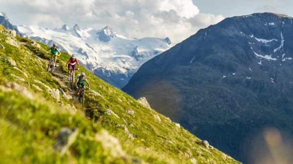 Engadin: hier werden die Biker verwöhnt.