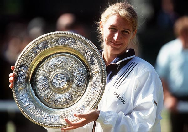 Ganze sieben Mal triumphierte Steffi Graf im "All England Lawn Tennis and Croquet Club".