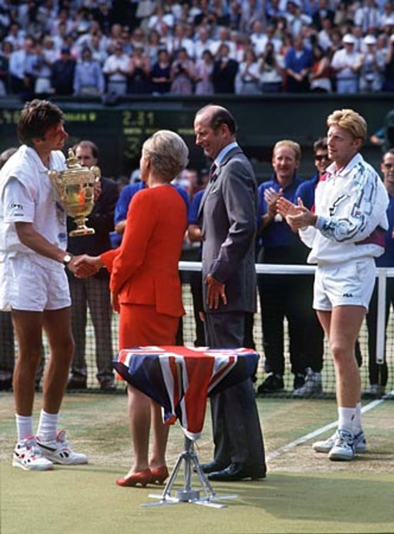 Zwei Jahre später blieb Boris Becker dann nur die Rolle des Zuschauers.