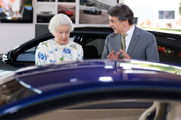 Queen Elizabeth II bei Jaguar