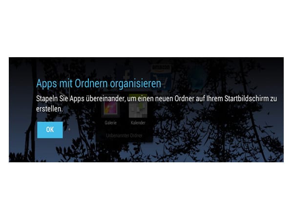 Apps mit Ordner organisieren