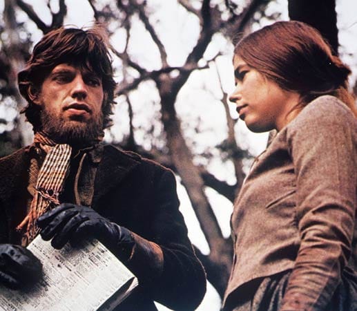 1970 stellet Jagger in "Kelly der Bandit" sein Schauspieltalent unter Beweis.
