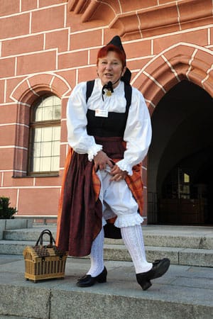 Stadtführerin Elke Dutsch in Sulzbach.