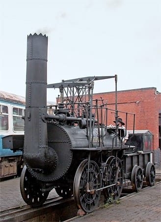 Die "Locomotion No. 1" war die Lokomotive der ersten Eisenbahnstrecke zwischen Stockton und Darlington.