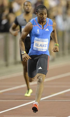 Die Titelverteidigung fällt flach: Yohan Blake war beim letzten WM-Lauf über die 100 Meter nicht zu schlagen. Diesmal muss der schnelle Jamaikaner verletzt passen.